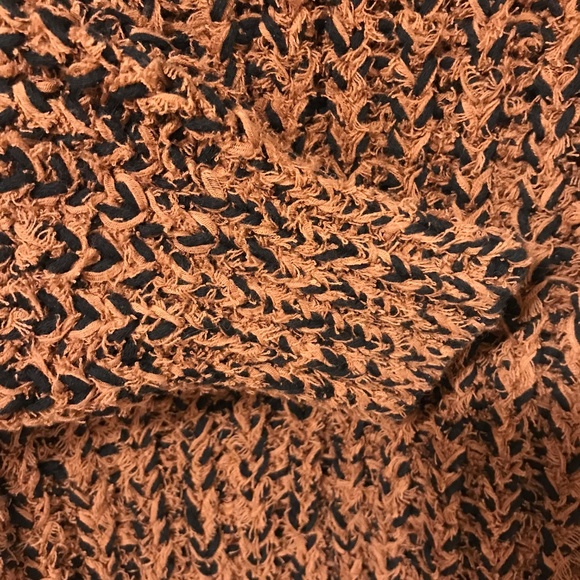 NWT Aritzia Wilfred sweater women L brown/black cotton chunky cozy bohemian - Picture 6 of 11